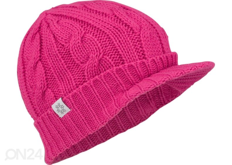 Naiste talvemüts Peak Cable Knitted Starling suurendatud