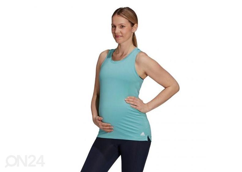 Naiste treeningmaika rasedatele Adidas Aeroready suurendatud