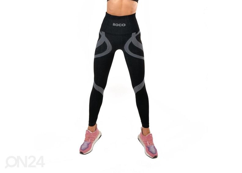 Naiste vormivad retuusid Boco Wear Black Warrior must XS/S suurendatud