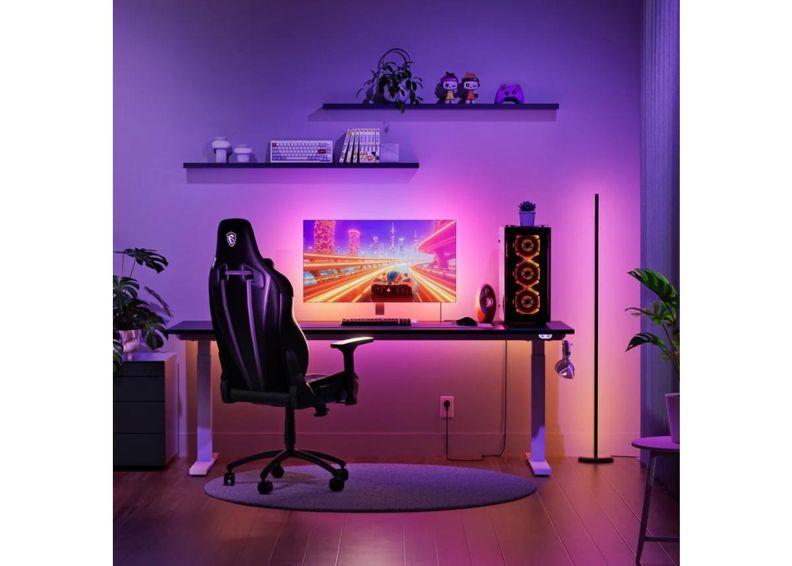 Nanoleaf 4D arvutiekraani peegeldav valgusriba 2,5 m (USB) suurendatud