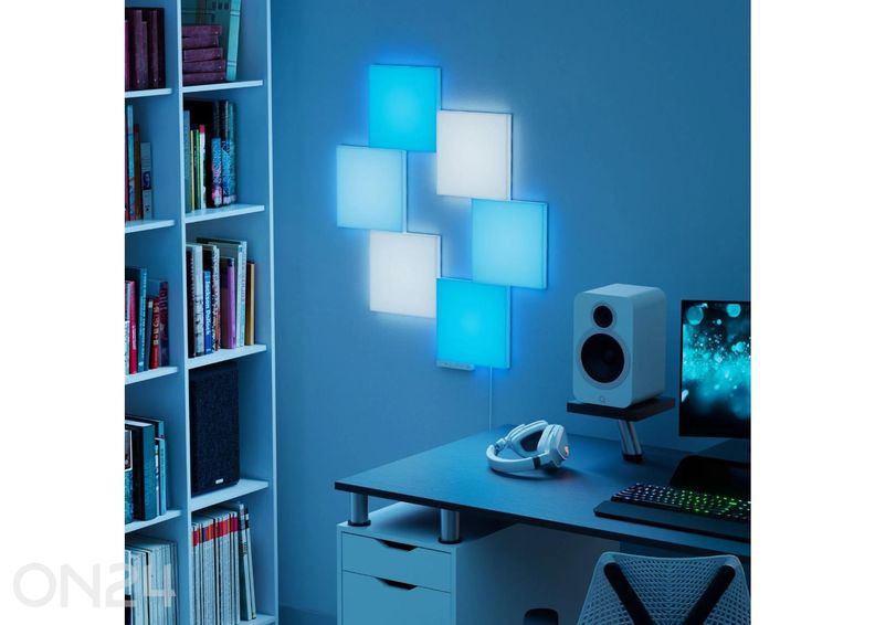 Nanoleaf Blocks Big Squares stardikomplekt (6 paneeli) suurendatud