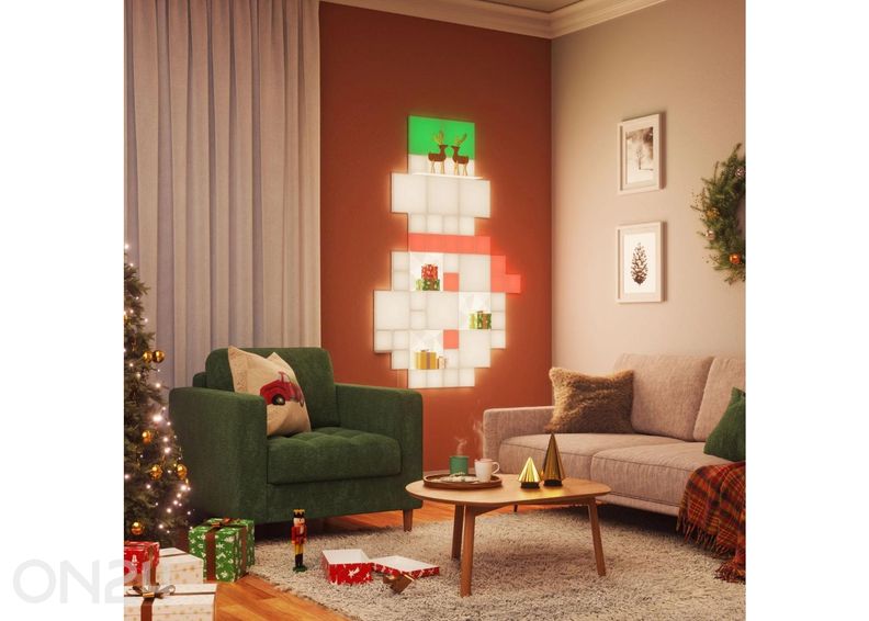 Nanoleaf Blocks Big Squares stardikomplekt (6 paneeli) suurendatud