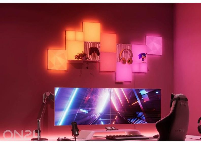 Nanoleaf Blocks Big Squares stardikomplekt (6 paneeli) suurendatud