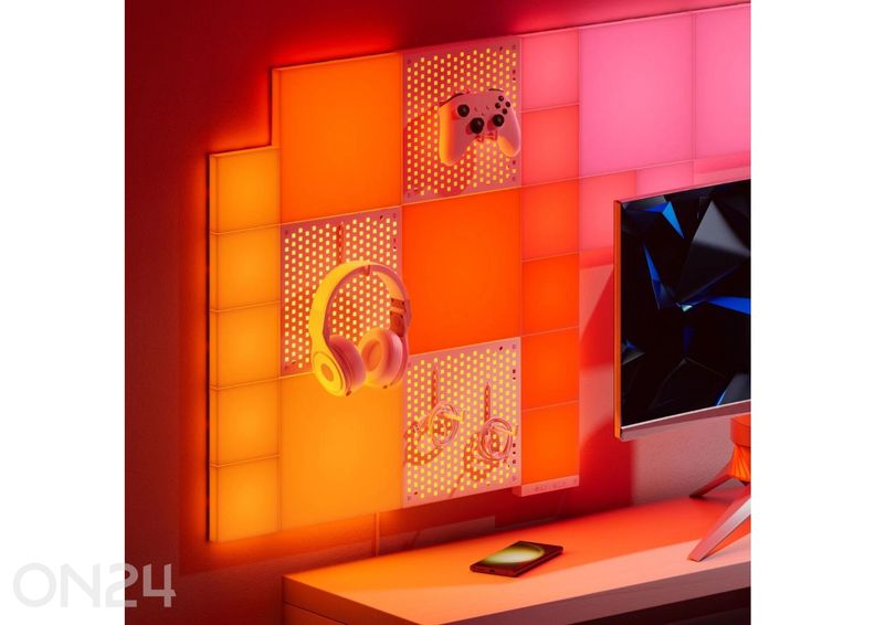 Nanoleaf Blocks Small Squares laienduskomplekt (4 paneeli) suurendatud