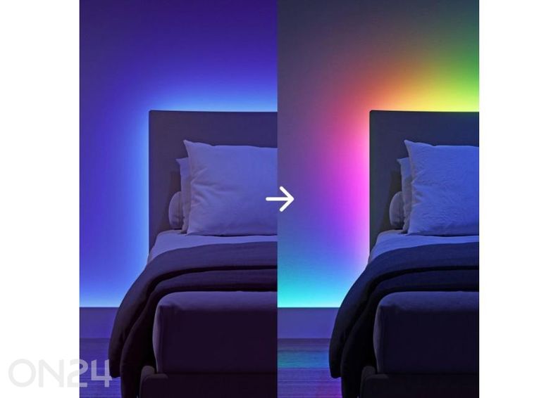 Nanoleaf Essentials Matter nutikas adresseeritav mitmevärviline HD valgusriba 5 m (300 LED-i) suurendatud