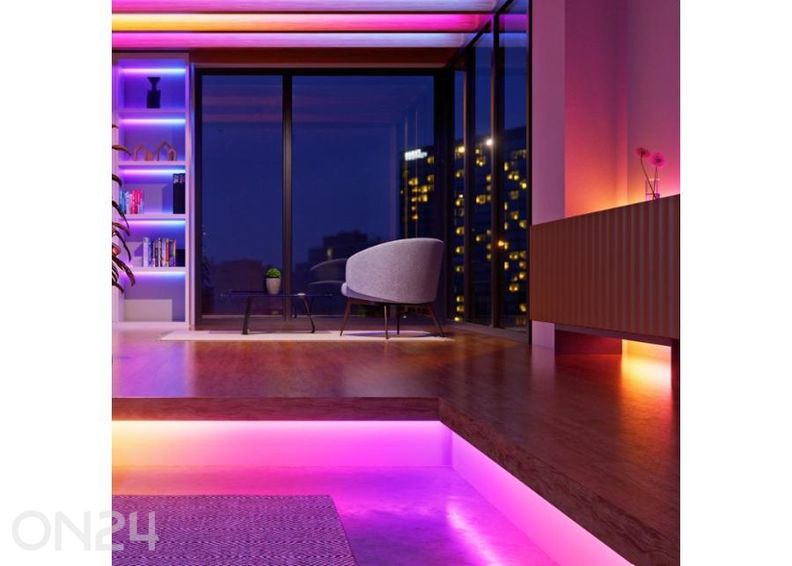 Nanoleaf Essentials Matter nutikas adresseeritav mitmevärviline HD valgusriba 5 m (300 LED-i) suurendatud