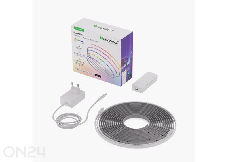Nanoleaf Essentials Matter nutikas adresseeritav mitmevärviline HD valgusriba 5 m (300 LED-i) suurendatud