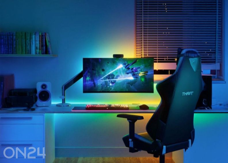 Nanoleaf Essentials Matter nutikas adresseeritav mitmevärviline HD valgusriba 5 m (300 LED-i) suurendatud