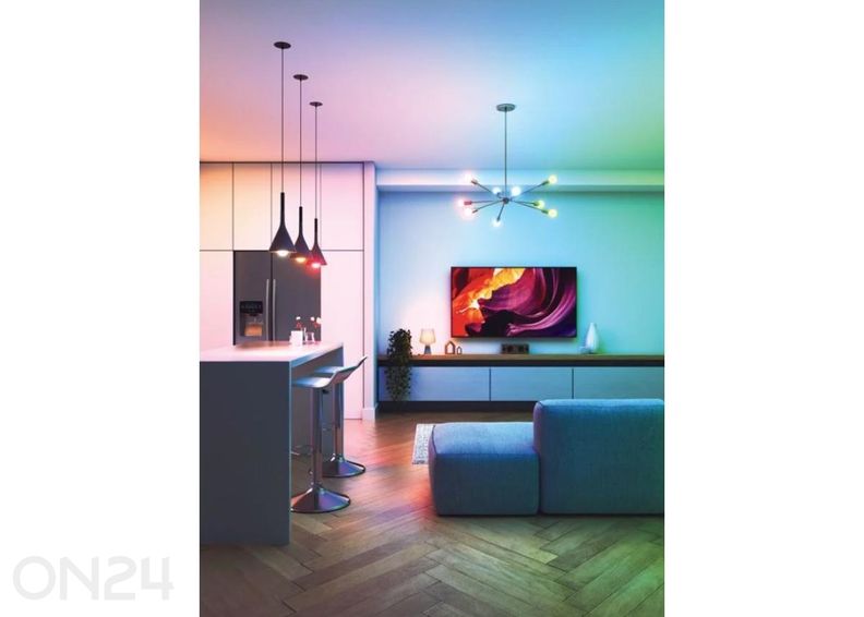 Nanoleaf Essentials Matter WI-Fi nutipirn A60 E27 (4 tk komplektis) suurendatud