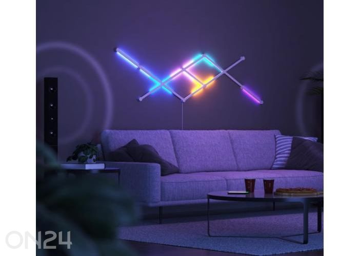 Nanoleaf Lines 60° laienduskomplekt (3 valgusriba) suurendatud