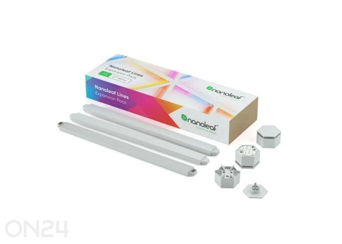 Nanoleaf Lines 60° laienduskomplekt (3 valgusriba) suurendatud