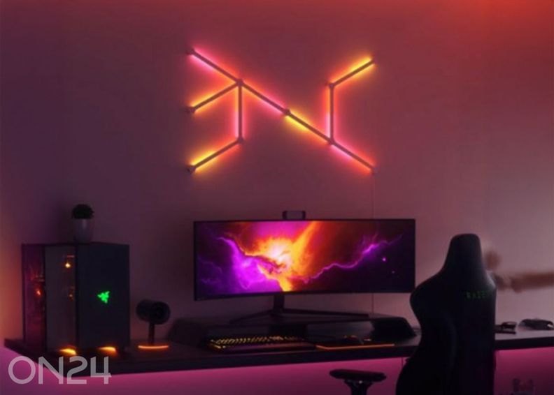 Nanoleaf Lines 60° laienduskomplekt (3 valgusriba) suurendatud