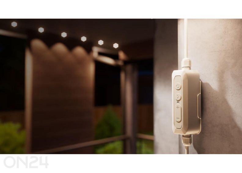 Nanoleaf nutikas mitmevärviline püsivalgusti välitingimustesse – stardikomplekt (15 m) suurendatud