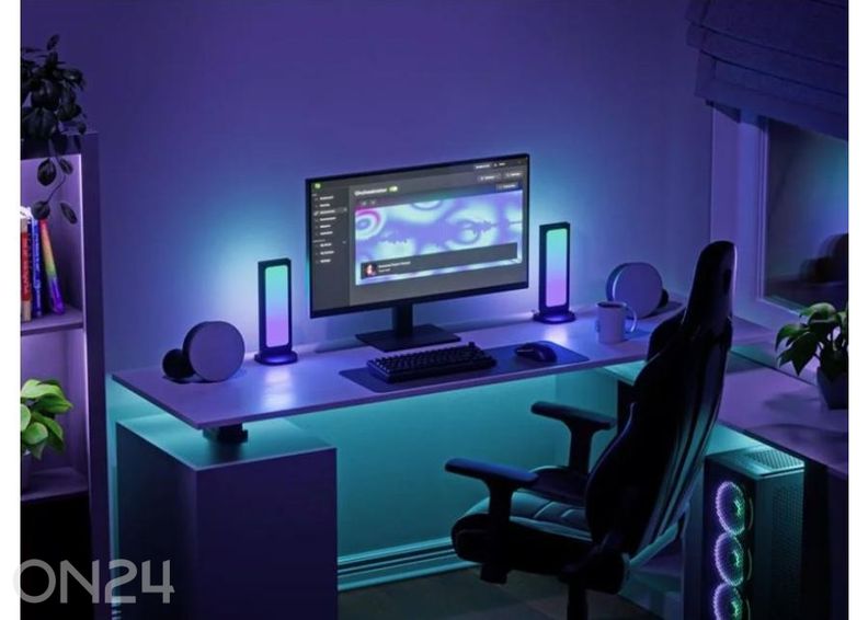 Nanoleaf perforeeritud valgustatud lauadokk suurendatud