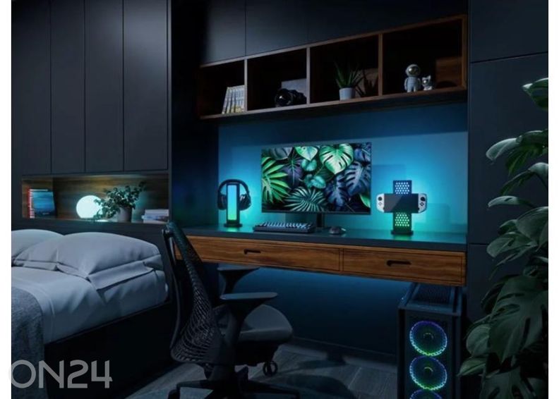 Nanoleaf perforeeritud valgustatud lauadokk suurendatud