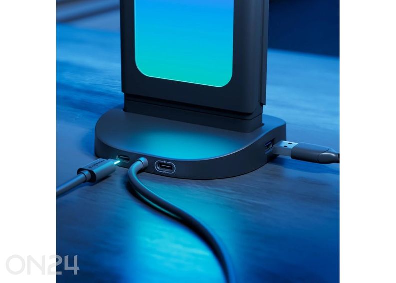 Nanoleaf perforeeritud valgustatud lauadokk suurendatud