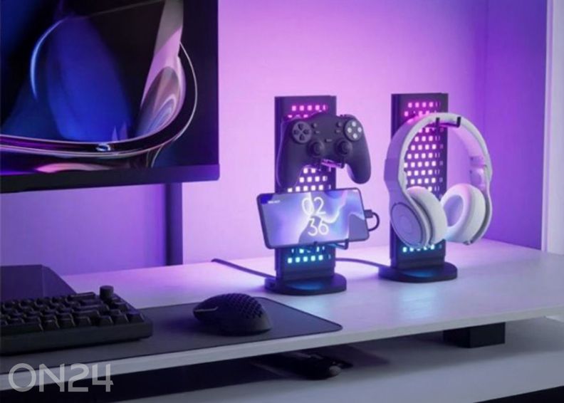 Nanoleaf perforeeritud valgustatud lauadokk suurendatud