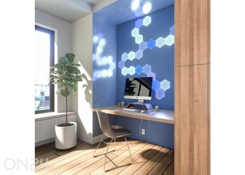 Nanoleaf Shapes Hexagons laienduskomplekt (3 paneeli) suurendatud