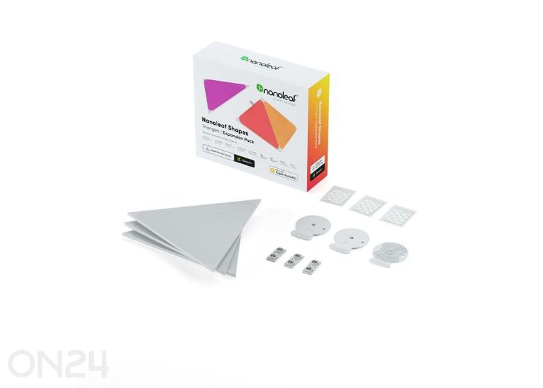Nanoleaf Shapes Triangles laienduskomplekt (3 paneeli) suurendatud