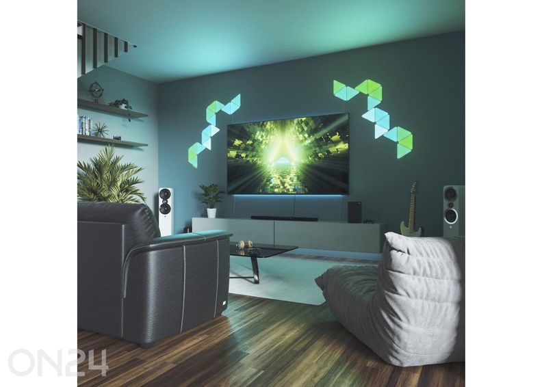 Nanoleaf Shapes Triangles stardikomplekt (15 paneeli) suurendatud