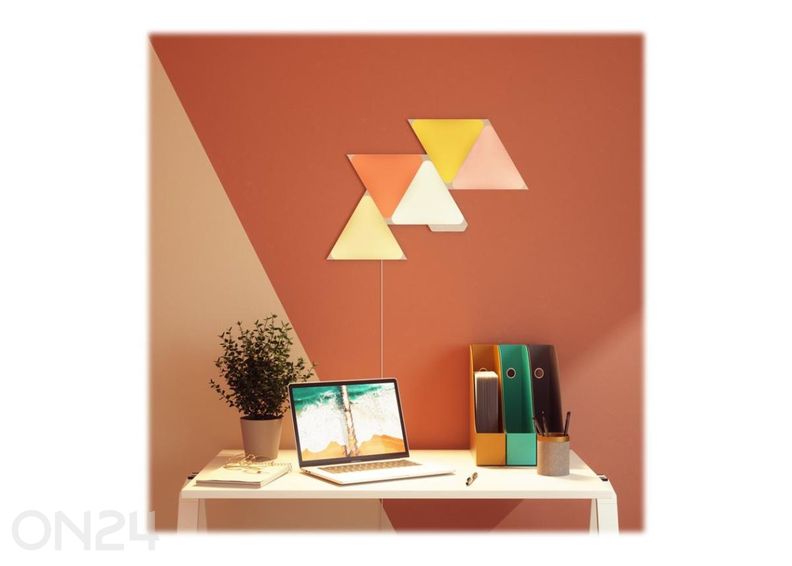Nanoleaf Shapes Triangles stardikomplekt (15 paneeli) suurendatud
