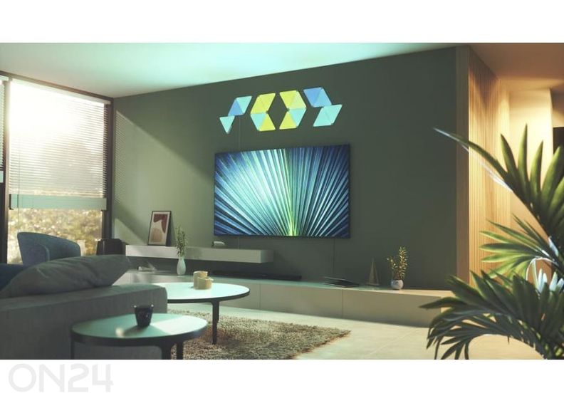 Nanoleaf Shapes Triangles stardikomplekt (15 paneeli) suurendatud