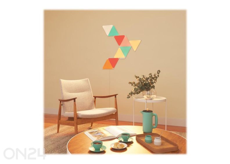 Nanoleaf Shapes Triangles stardikomplekt (15 paneeli) suurendatud