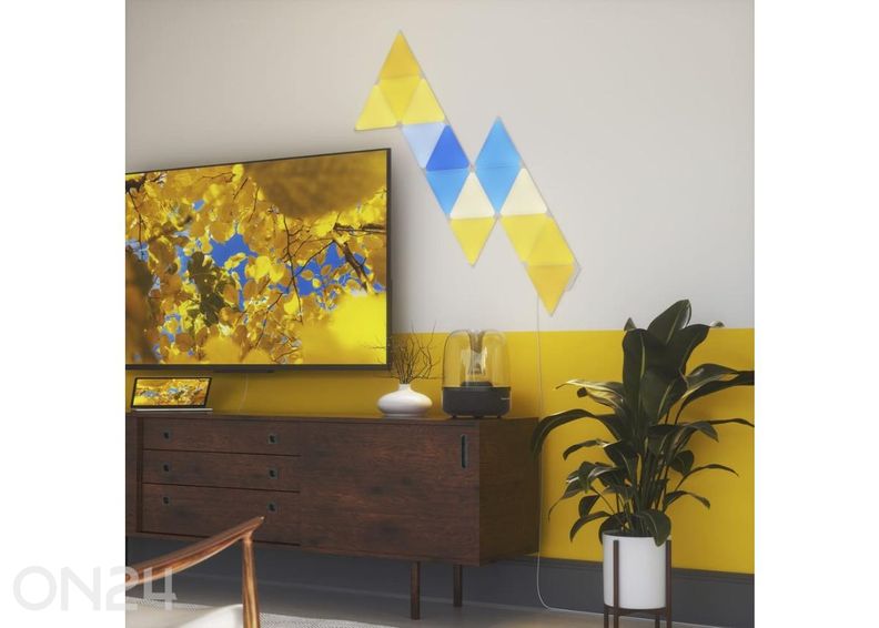 Nanoleaf Shapes Triangles stardikomplekt (15 paneeli) suurendatud