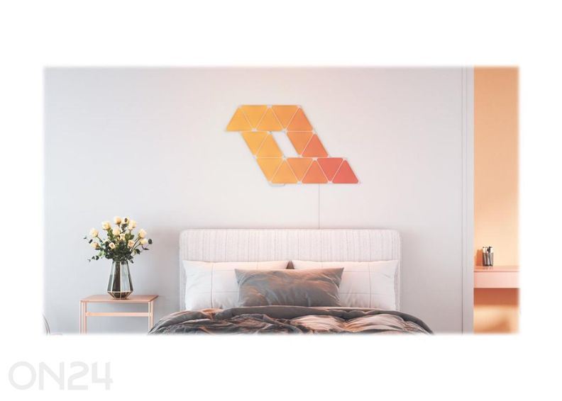Nanoleaf Shapes Triangles stardikomplekt (15 paneeli) suurendatud
