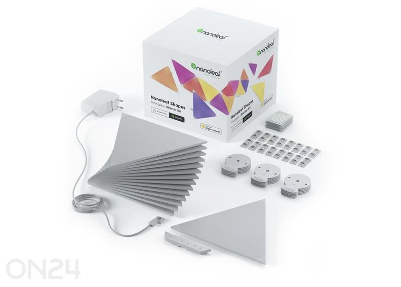 Nanoleaf Shapes Triangles stardikomplekt (15 paneeli) suurendatud