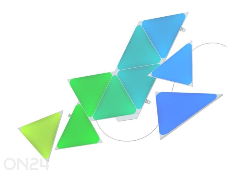 Nanoleaf Shapes Triangles stardikomplekt (15 paneeli) suurendatud