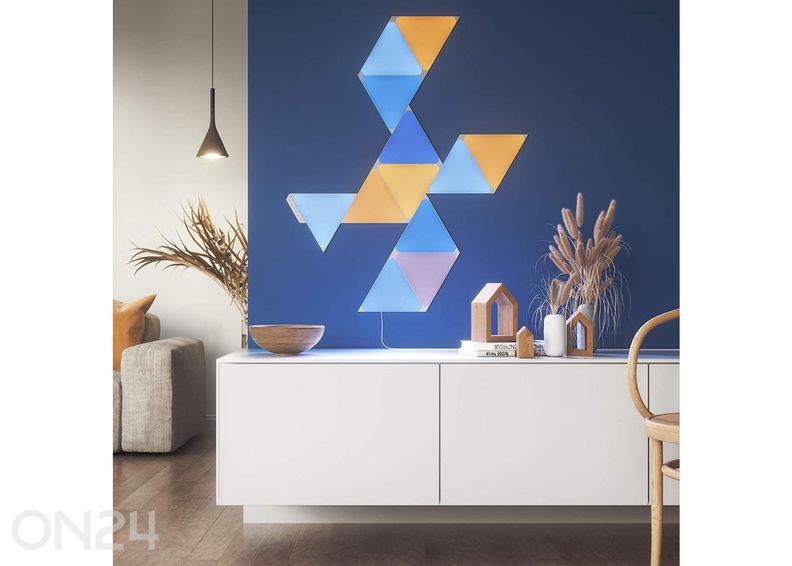 Nanoleaf Shapes Triangles stardikomplekt (9 paneeli) suurendatud