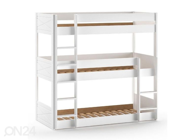 Narivoodi 3 Scott 90x200 cm, valge suurendatud