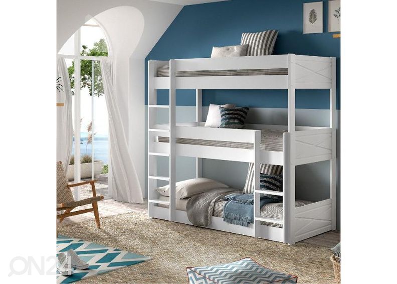 Narivoodi 3 Scott 90x200 cm, valge suurendatud