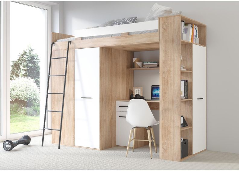 Narivoodi lauaga Castle 90x200 cm suurendatud