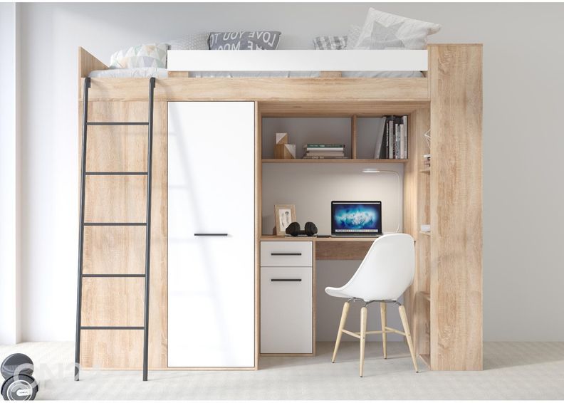 Narivoodi lauaga Castle 90x200 cm suurendatud