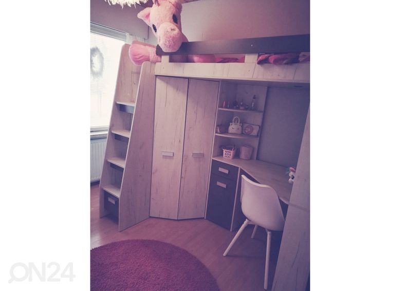 Narivoodi lauaga Castle II 80x200 cm suurendatud