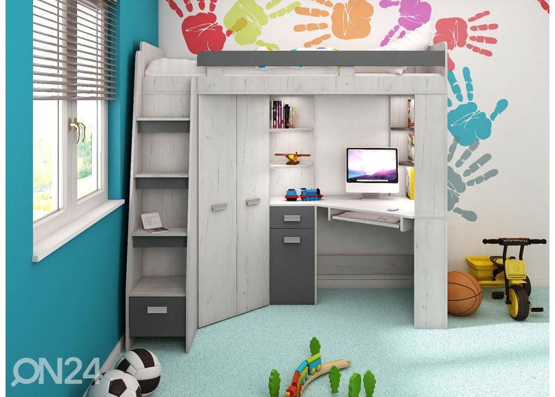 Narivoodi lauaga Castle II 80x200 cm suurendatud