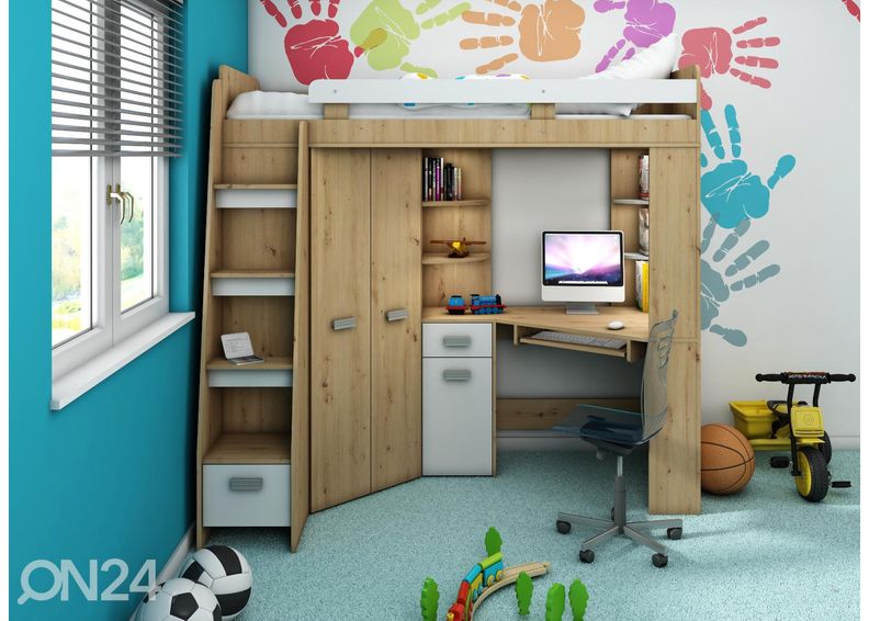 Narivoodi lauaga Castle II 80x200 cm suurendatud