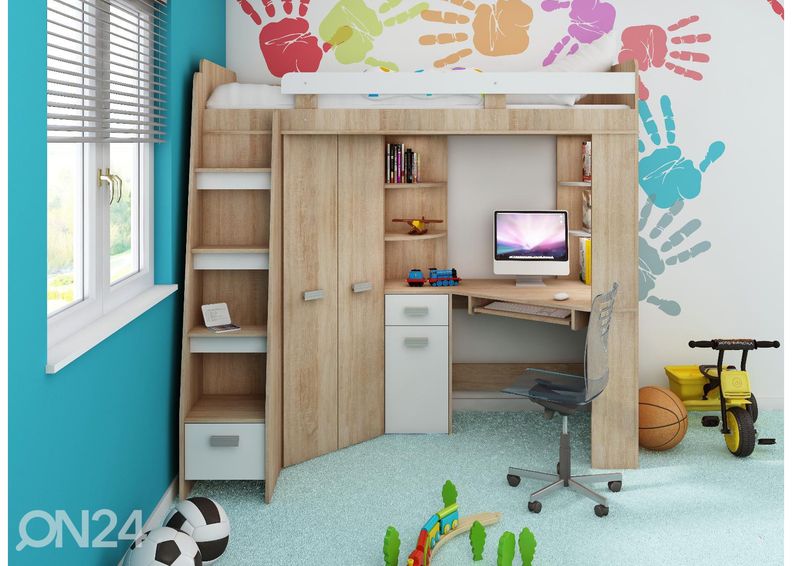 Narivoodi lauaga Castle II 80x200 cm suurendatud