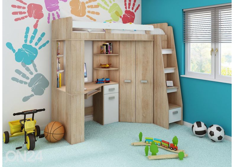 Narivoodi lauaga Castle II 80x200 cm suurendatud