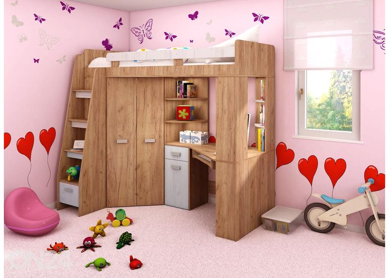 Narivoodi lauaga Castle II 80x200 cm suurendatud