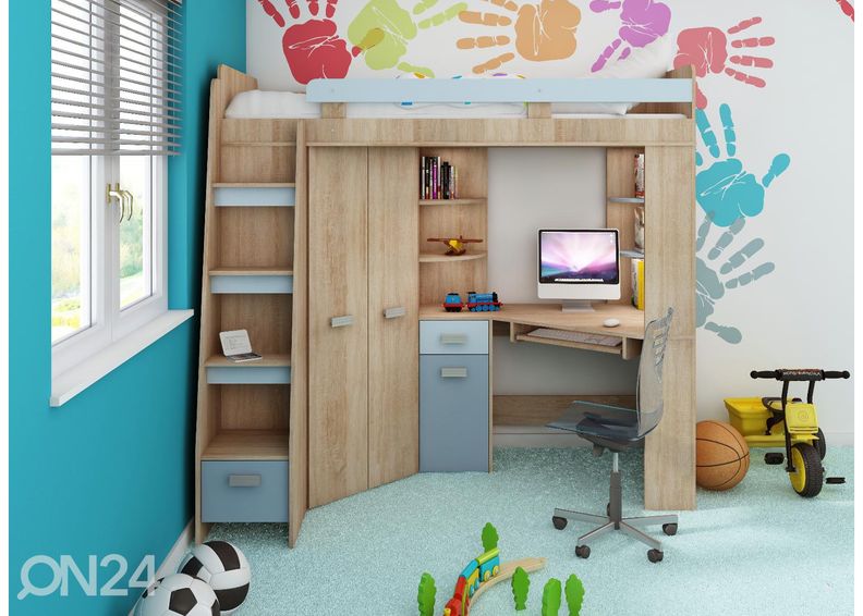 Narivoodi lauaga Castle II 80x200 cm suurendatud