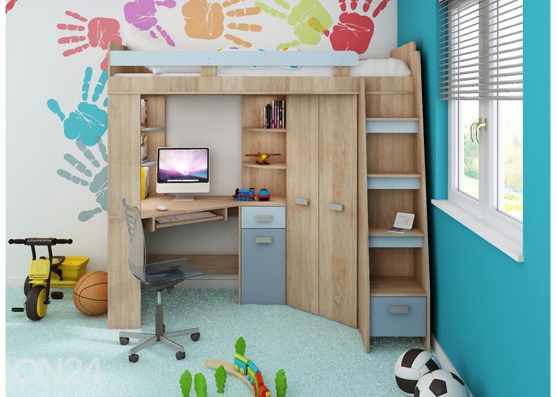 Narivoodi lauaga Castle II 80x200 cm suurendatud