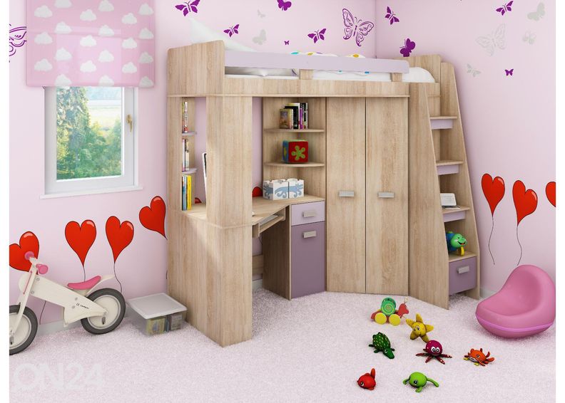 Narivoodi lauaga Castle II 80x200 cm suurendatud