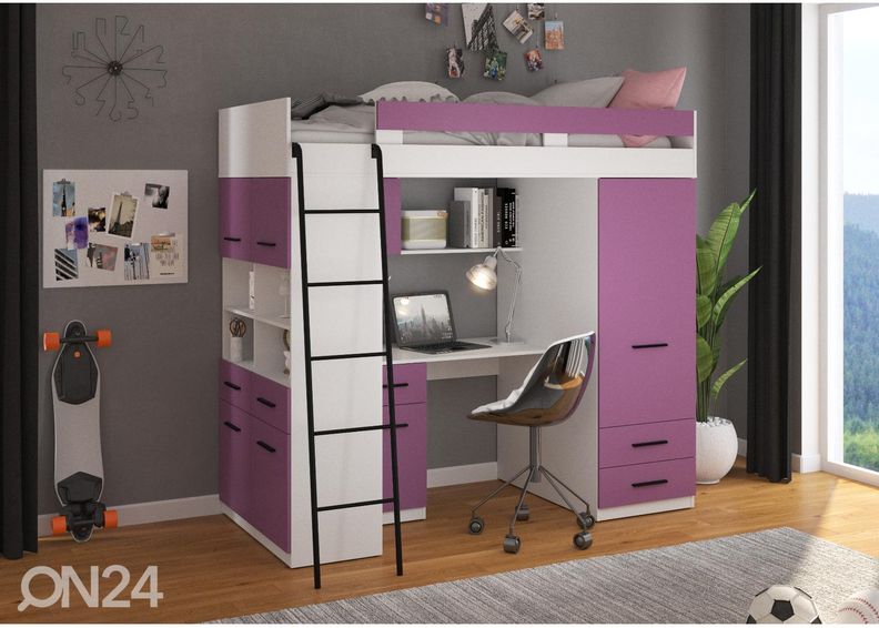 Narivoodi lauaga Castle IV 90x200 cm suurendatud