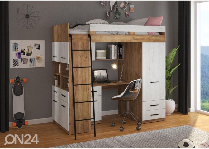 Narivoodi lauaga Castle IV 90x200 cm suurendatud