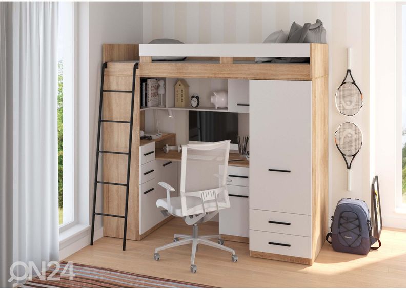 Narivoodi lauaga Castle VI 80x200 cm suurendatud