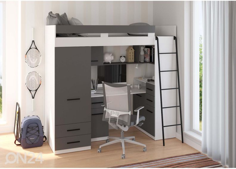 Narivoodi lauaga Castle VI 80x200 cm suurendatud