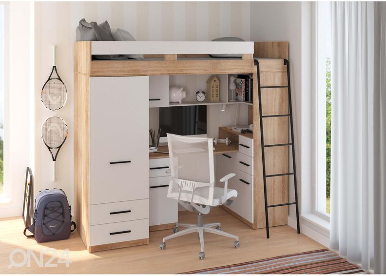 Narivoodi lauaga Castle VI 80x200 cm suurendatud